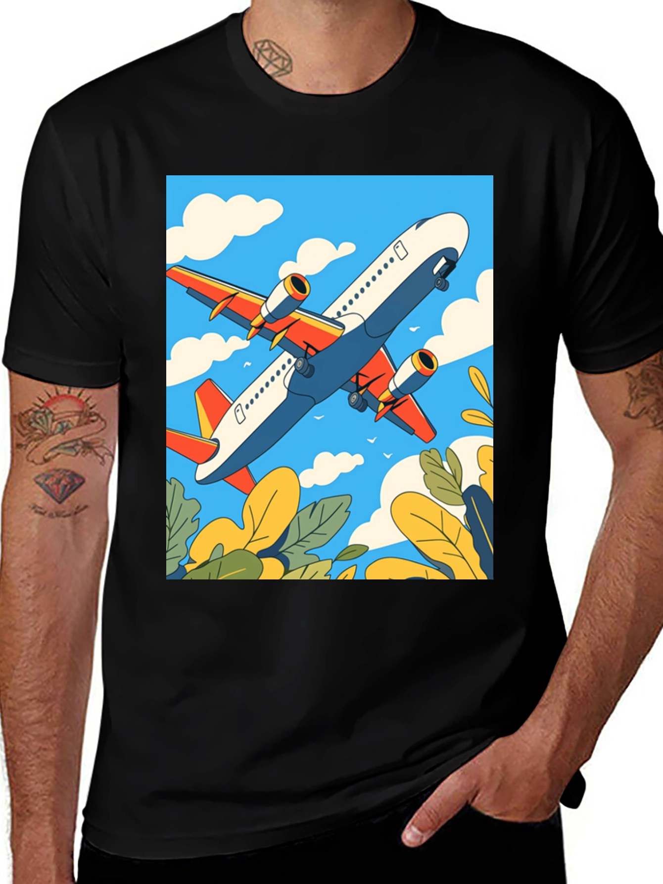 Variant 20 of Airplane Graphic Tee - Sky High Style
