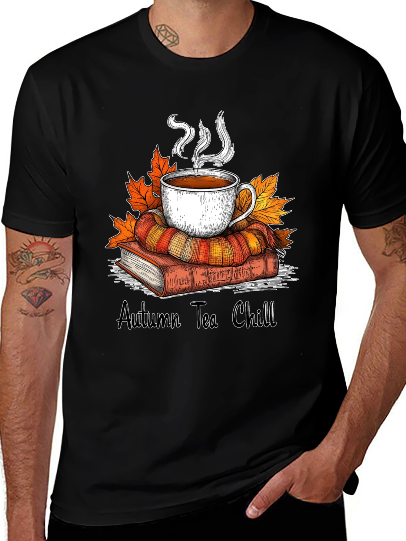 Variant 19 of Autumn Tea Chill Graphic Tee