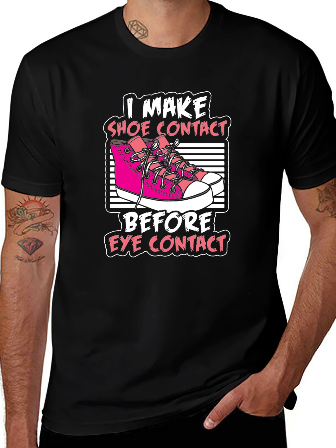 Variant 9 of I Make Shoe Contact T-Shirt
