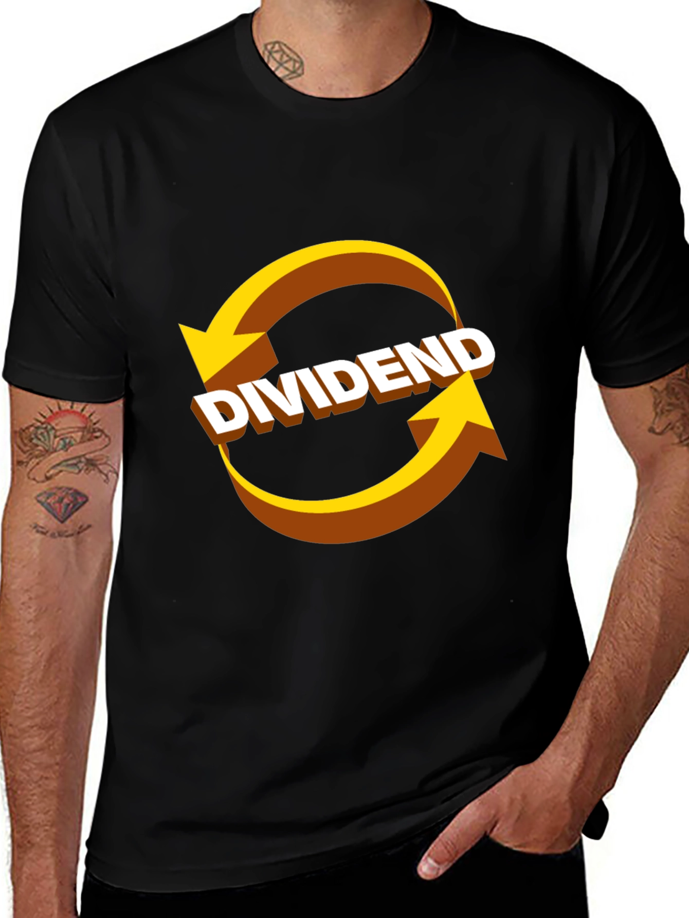 Dividend T-Shirt - Circular Arrow Design
