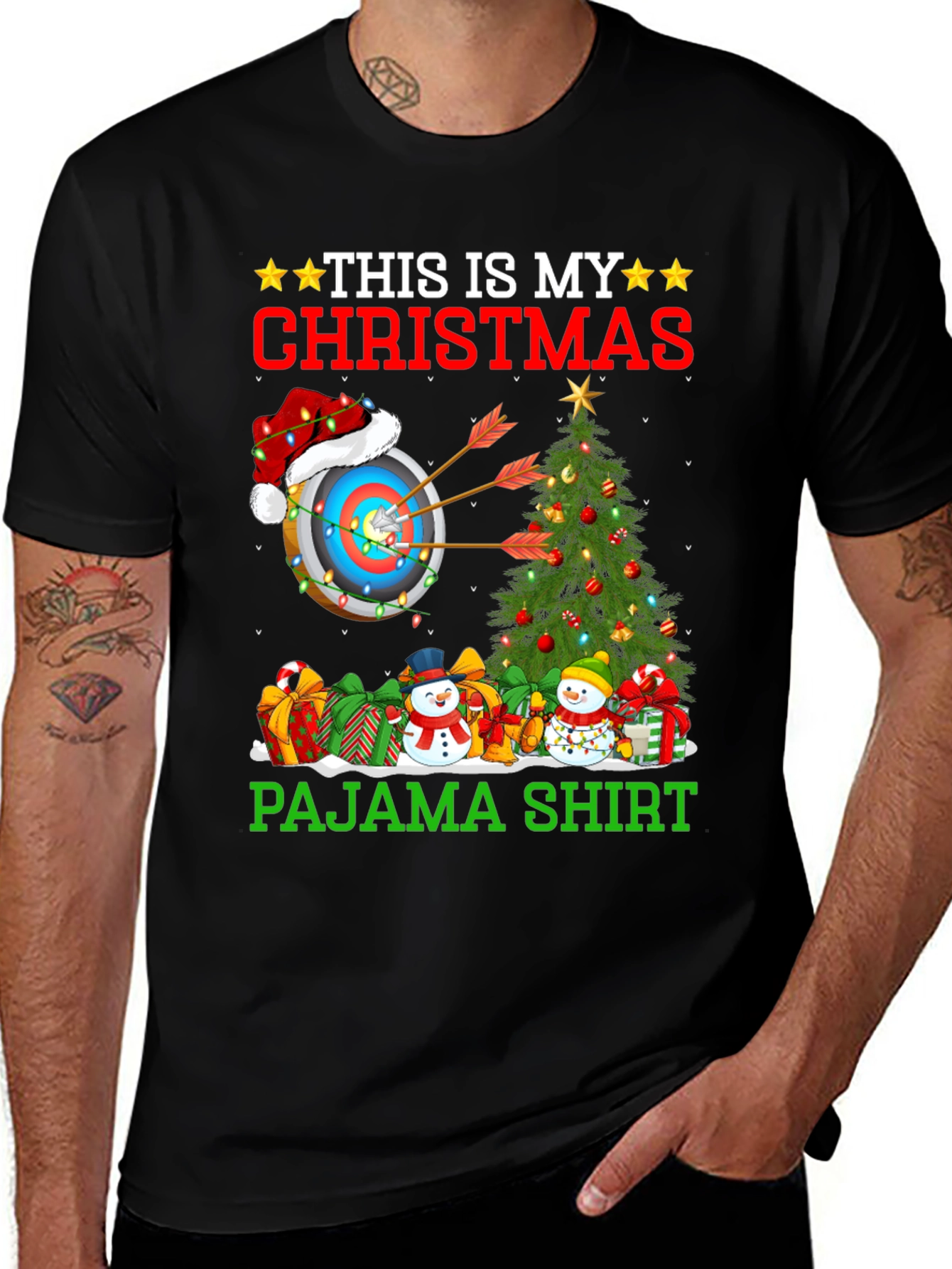 Christmas Archery Pajama Shirt