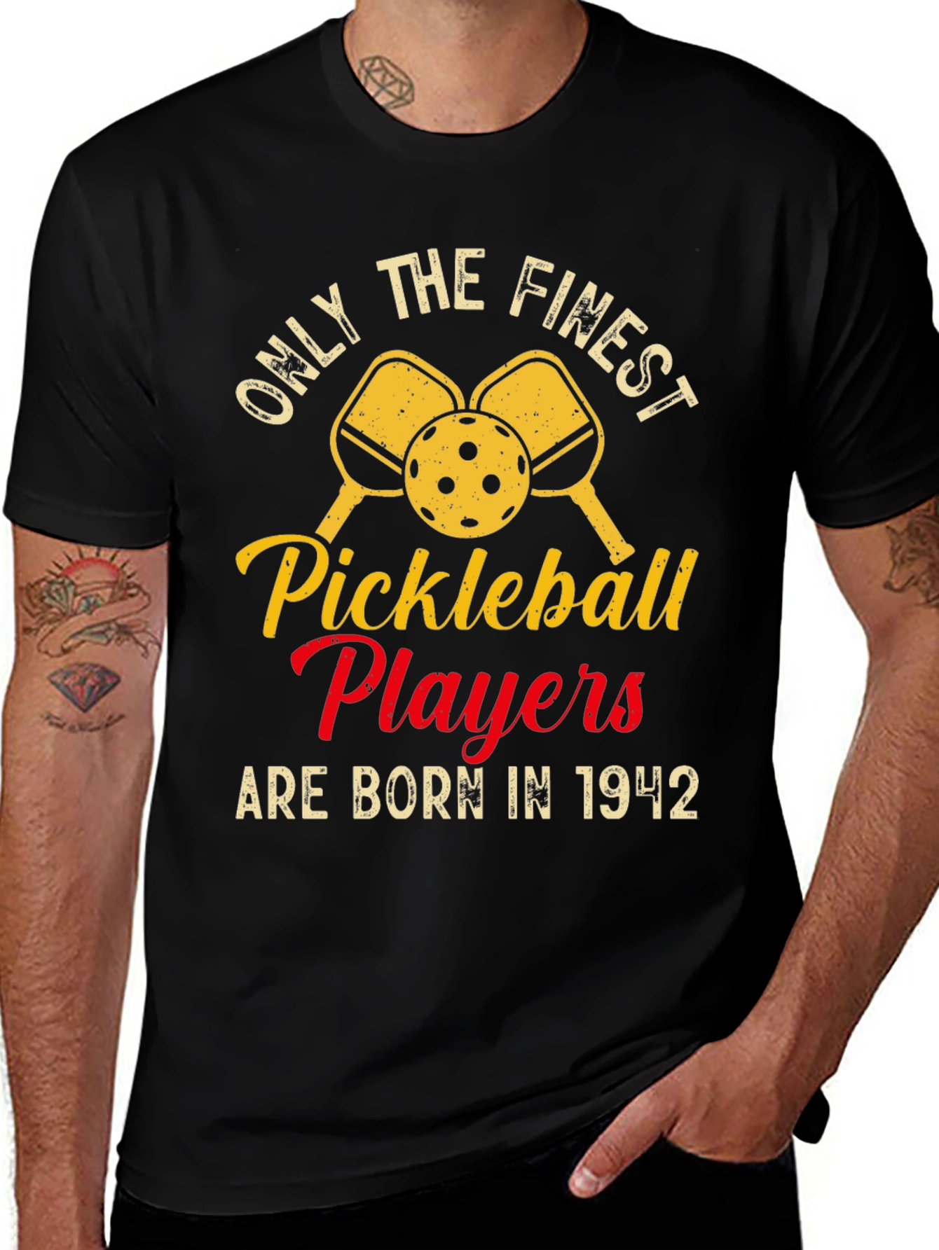 Variant 2 of Finest Pickleball Players Born in 1942 T-Shirt