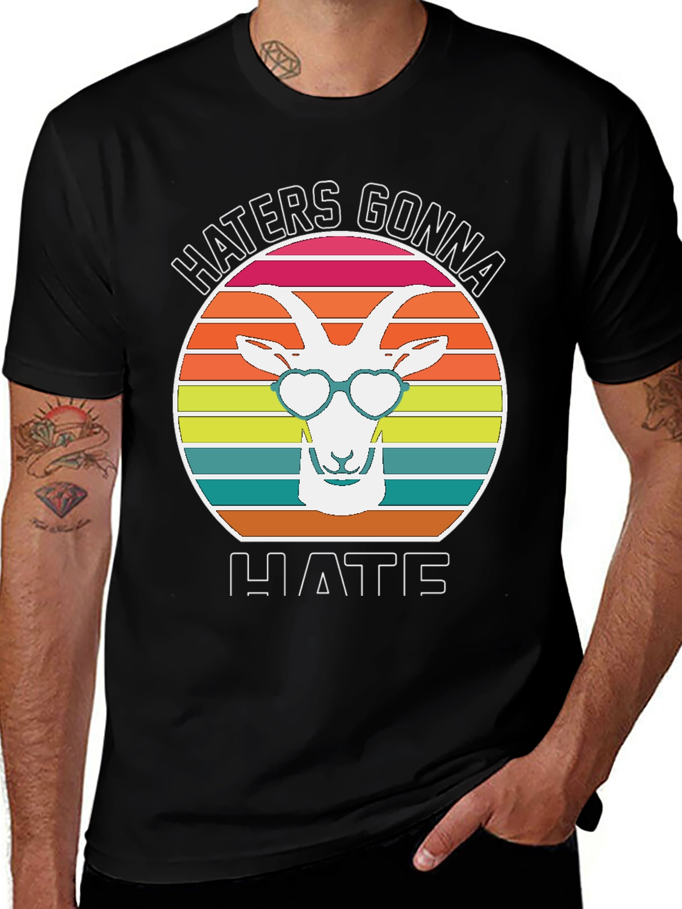 Variant 5 of Haters Gonna Hate Goat T-Shirt