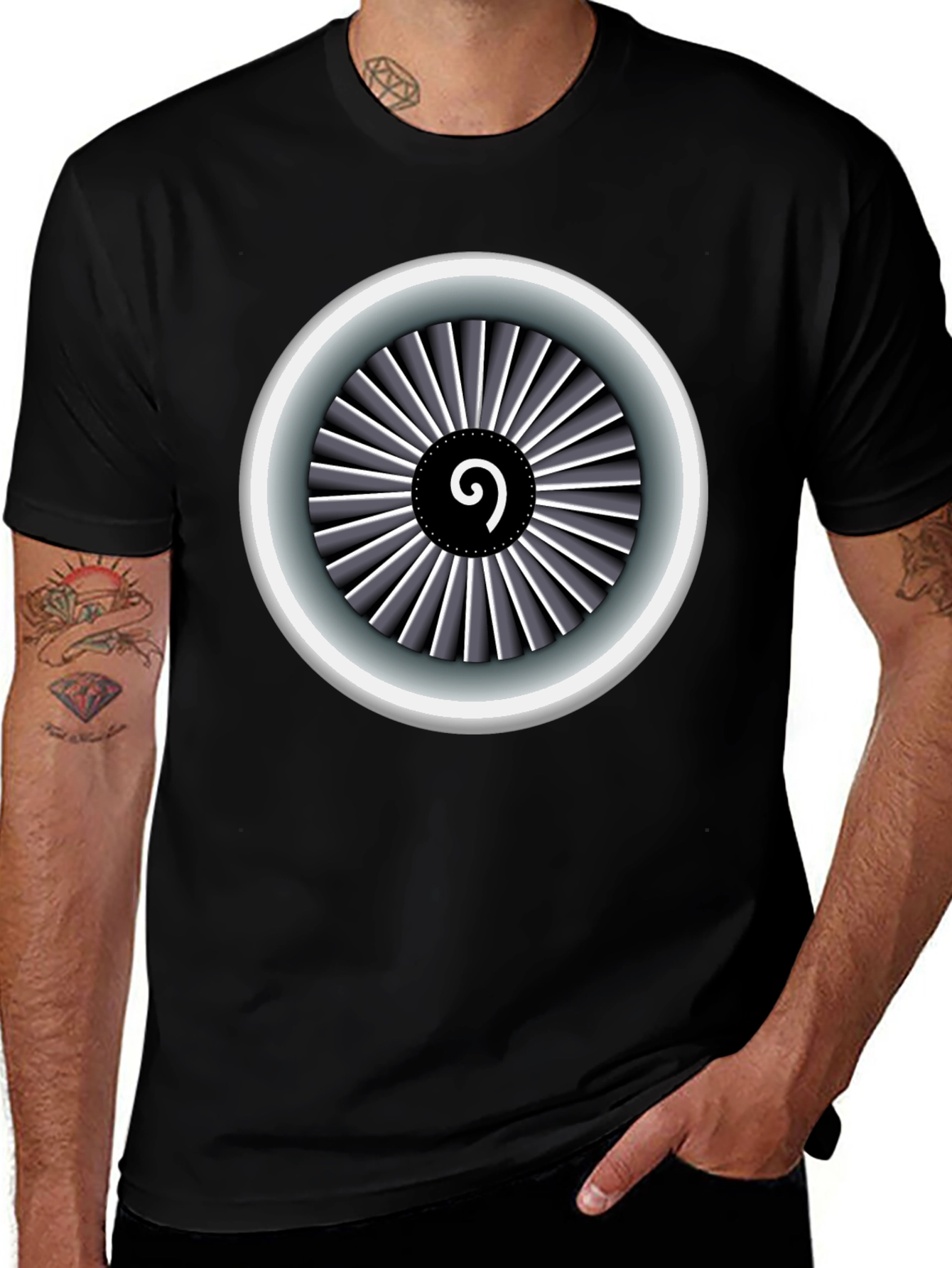 Variant 25 of Jet Engine T-Shirt: Aviation Enthusiast Apparel