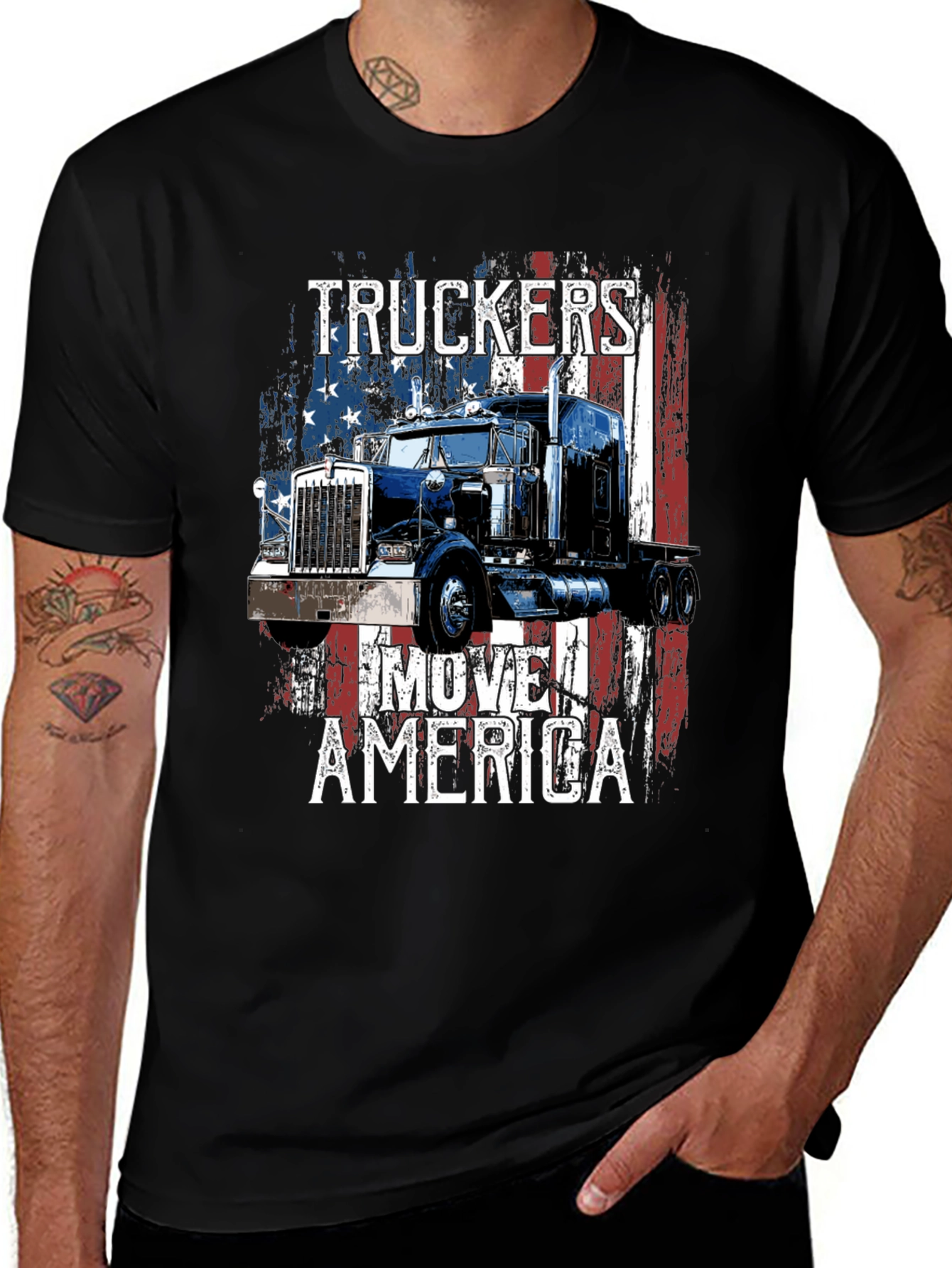 Variant 3 of Truckers Move America T-Shirt