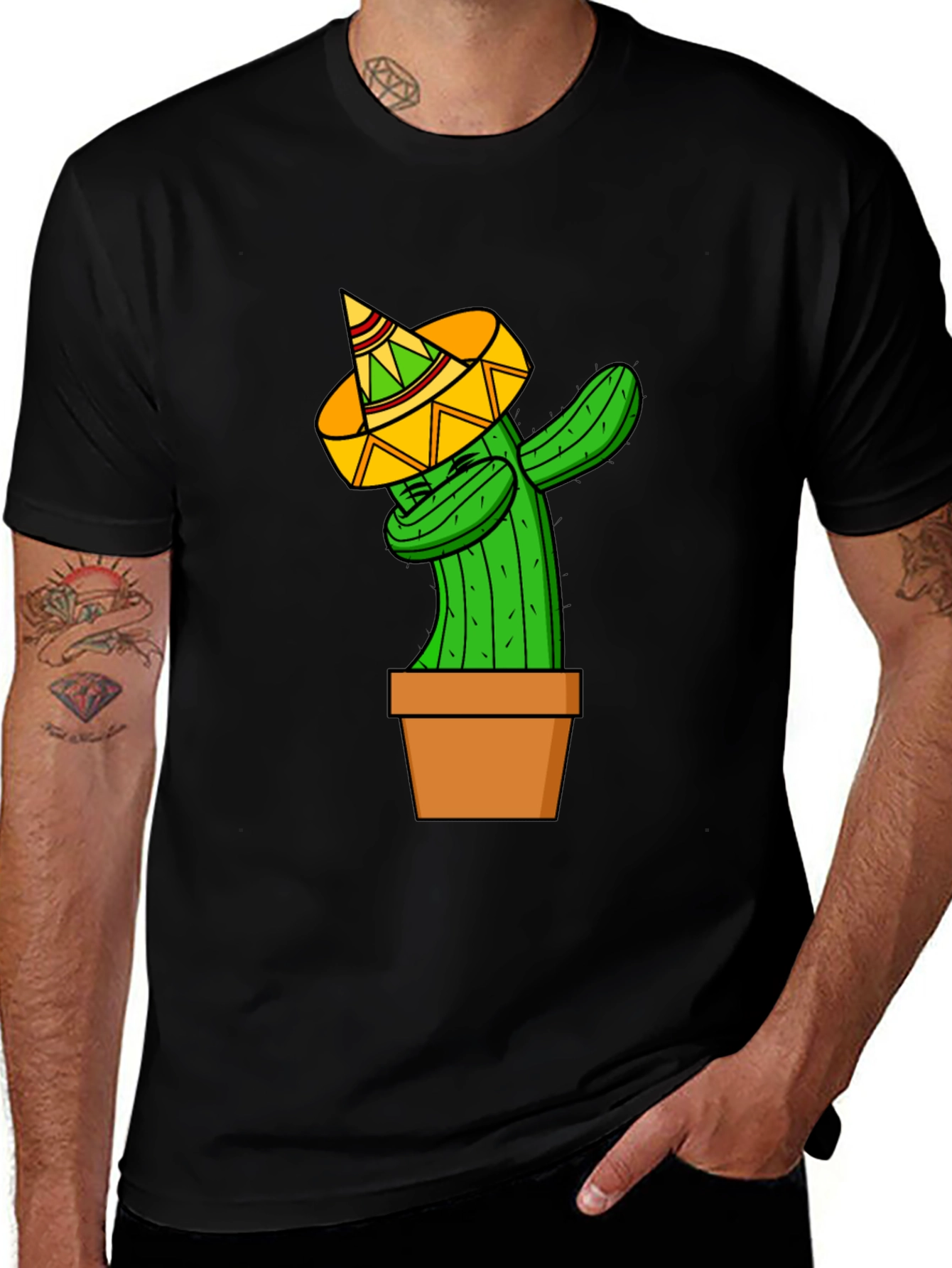 Variant 30 of Dabbing Cactus T-Shirt - Funny Graphic Tee