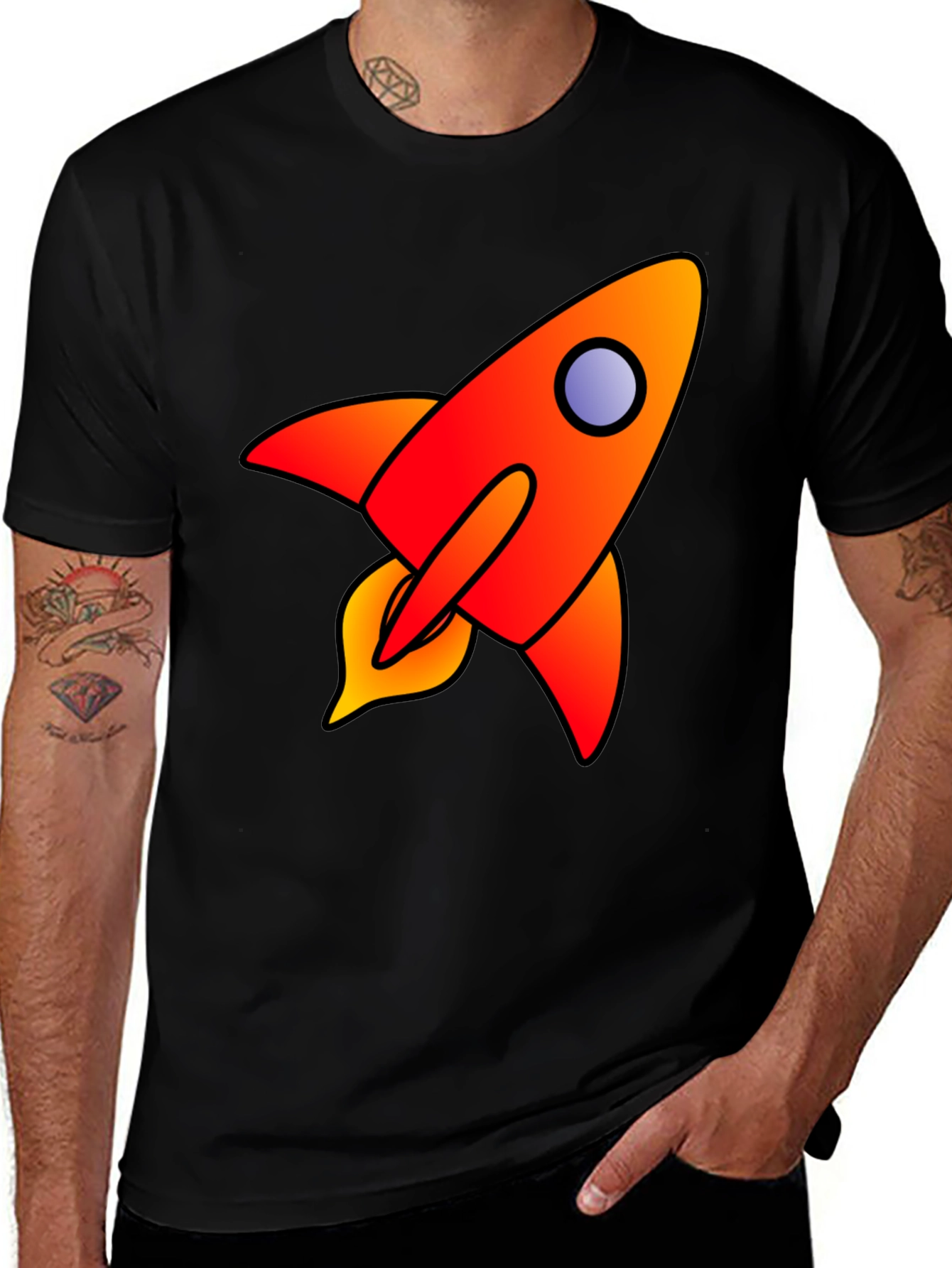 Variant 5 of Rocket Launch T-Shirt - Bold Graphic Tee