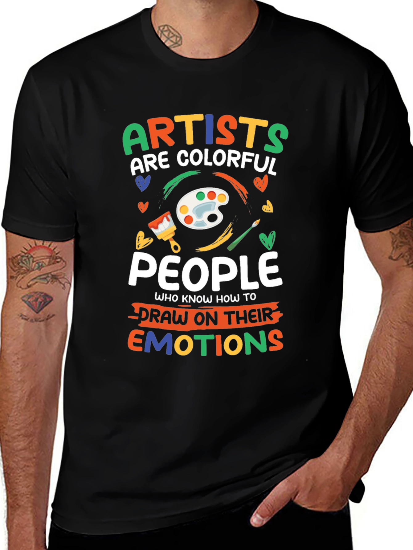 Variant 14 of Colorful Artists Graphic Tee