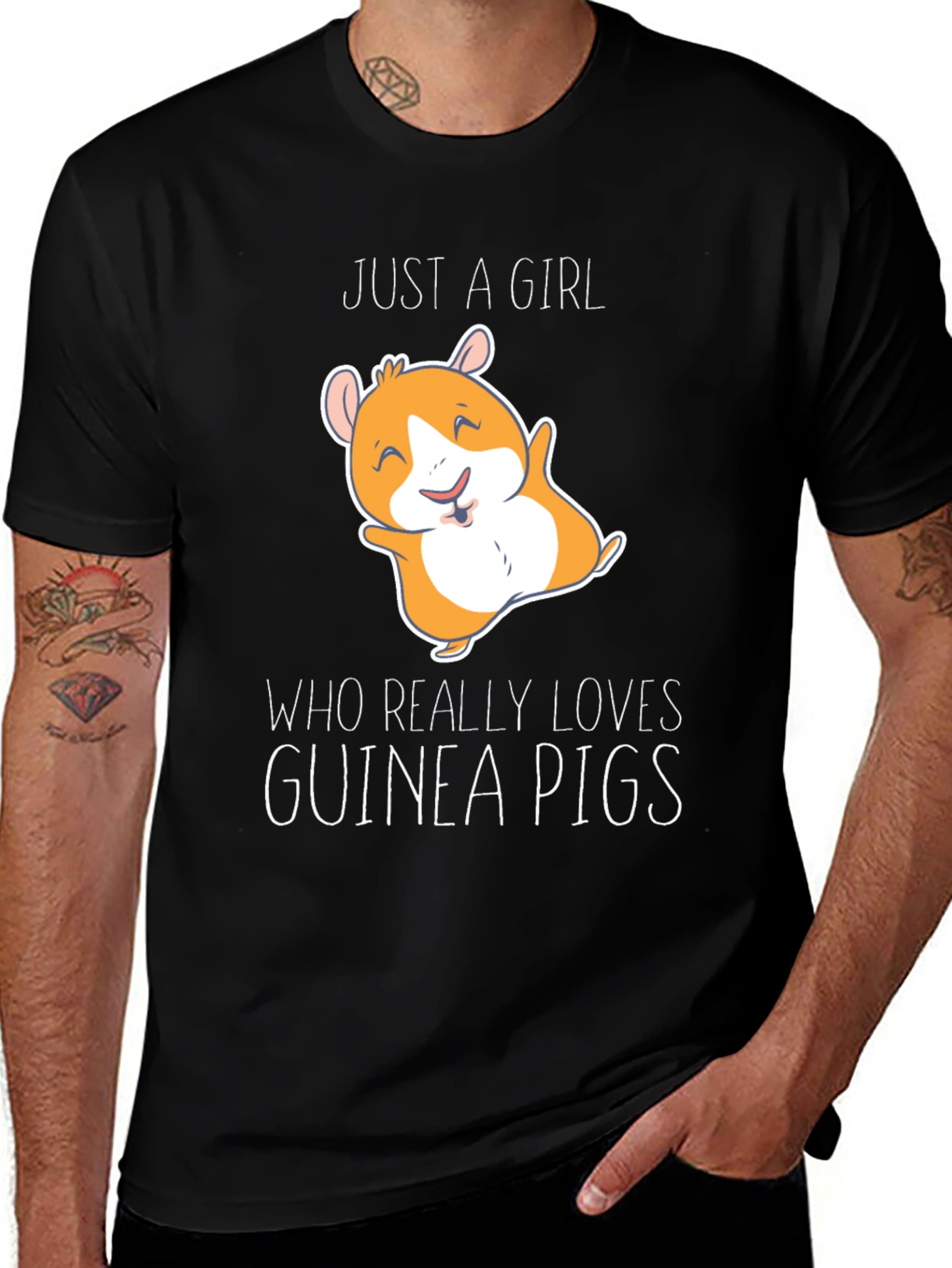 Variant 13 of Guinea Pig Lover T-Shirt - Cute Cartoon Graphic Tee