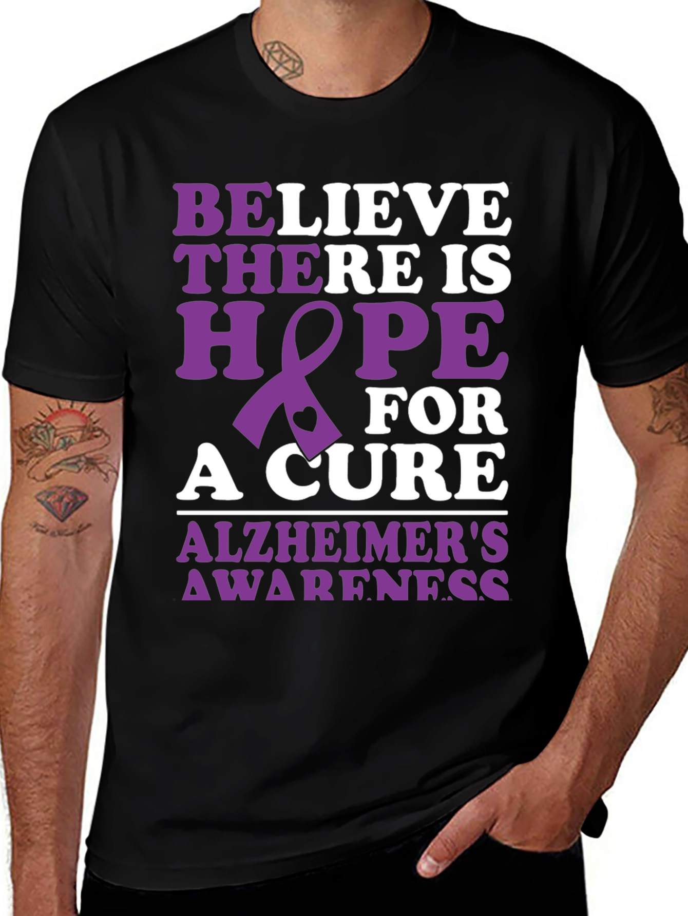 Alzheimer's Awareness T-Shirt - Hope for a Cure