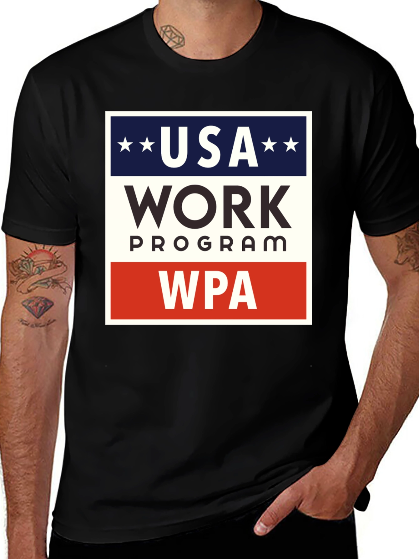 Variant 6 of USA Work Program WPA Graphic Tee