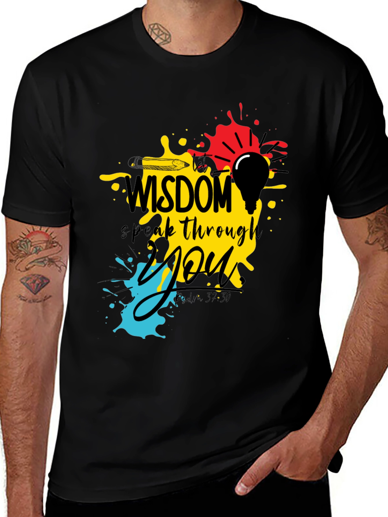 Variant 24 of Wisdom Graphic T-Shirt: Inspire & Express Yourself