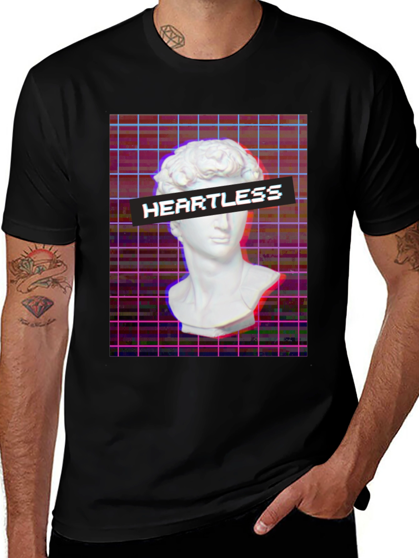 Variant 24 of Heartless Vaporwave T-Shirt - Artistic Aesthetic Tee