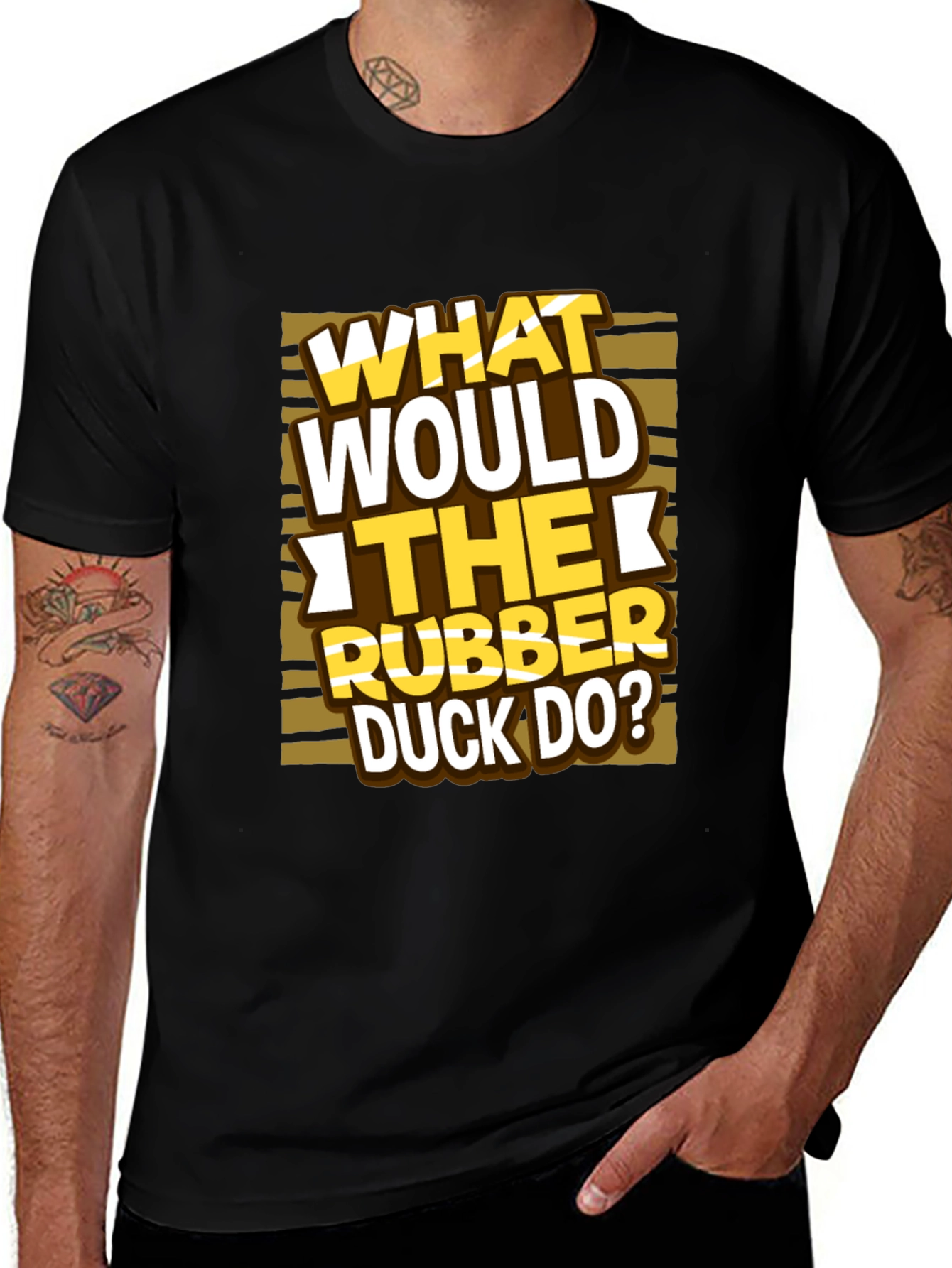 Variant 18 of What Would The Rubber Duck Do? T-Shirt