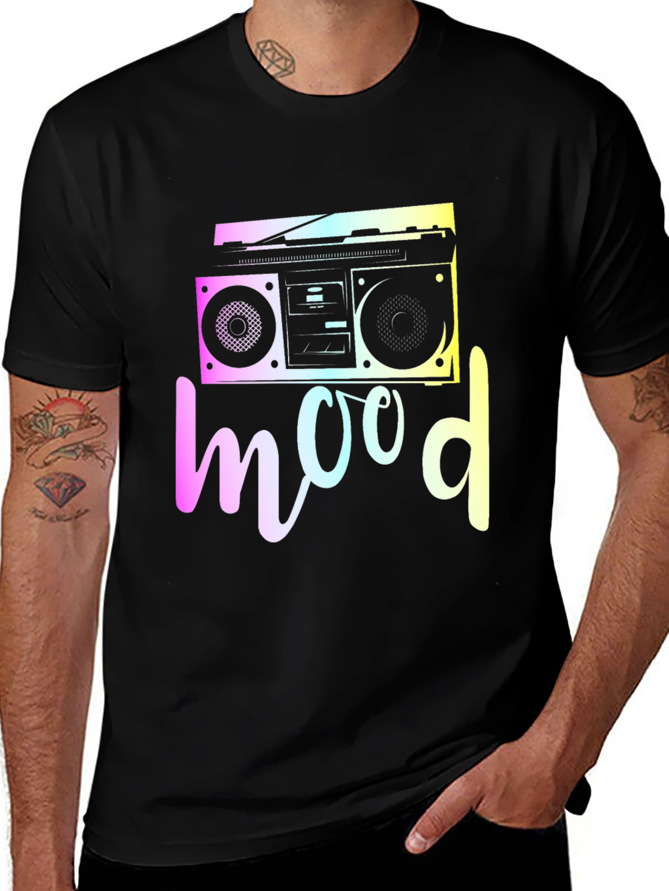 Variant 16 of Retro Mood T-Shirt - Boombox Graphic Tee