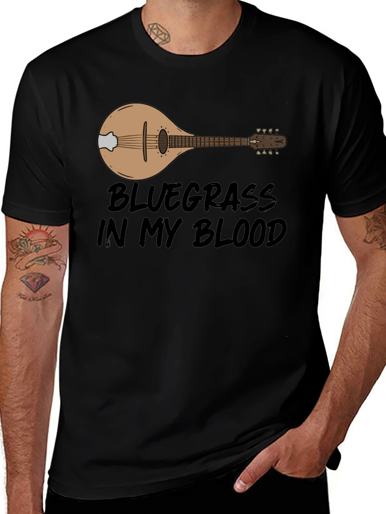 Variant 10 of Bluegrass In My Blood Mandolin T-Shirt