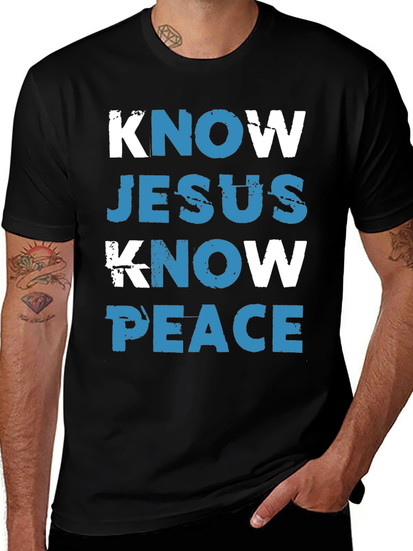 Variant 16 of Know Jesus, Know Peace Graphic Tee