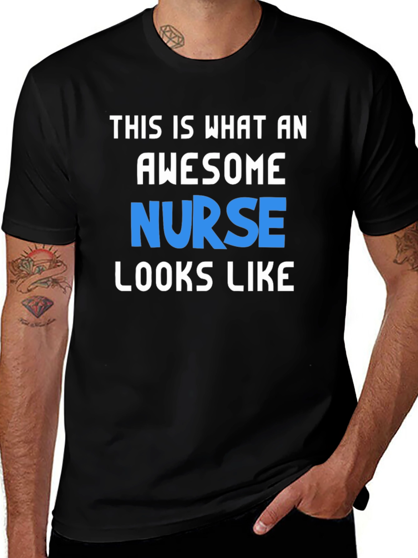 Variant 3 of Awesome Nurse Graphic Tee - Gift for Nurses