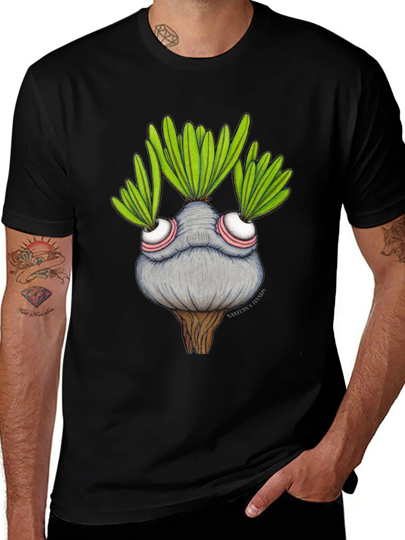 Variant 19 of Whimsical Plant Character Graphic T-Shirt