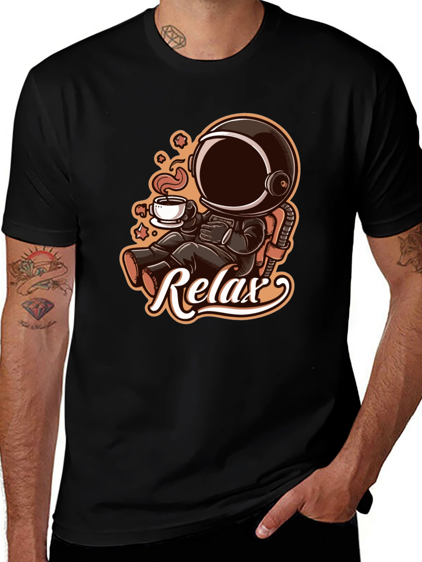 Variant 9 of Relax Astronaut Coffee T-Shirt