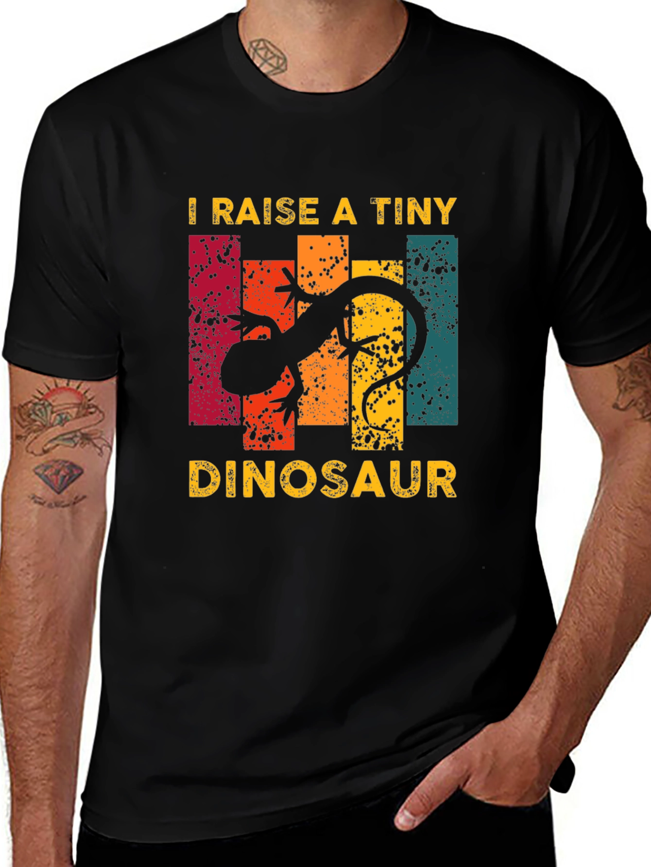 Variant 4 of I Raise a Tiny Dinosaur T-Shirt - Gecko Lizard Tee