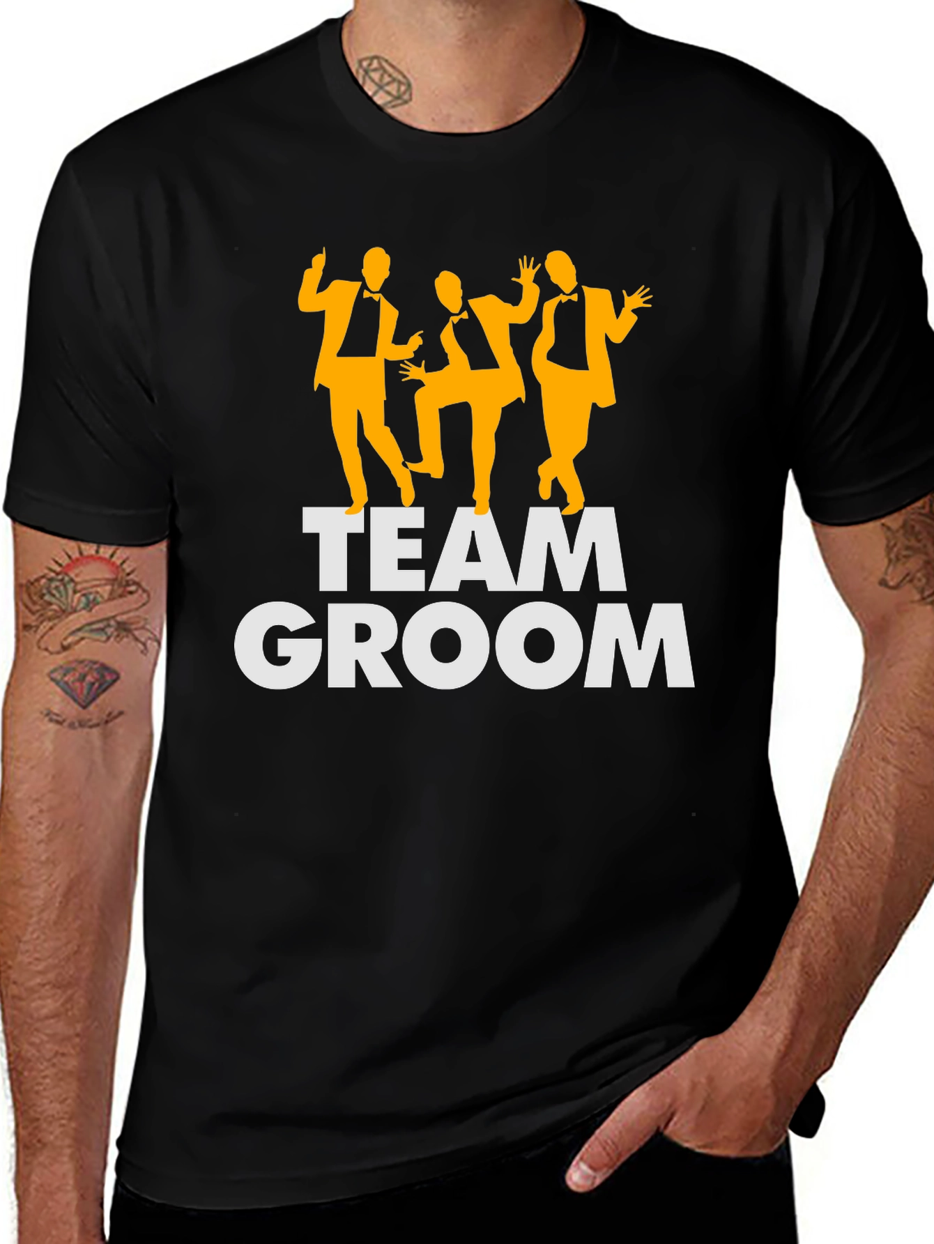 Variant 29 of Team Groom Tuxedo Graphic T-Shirt