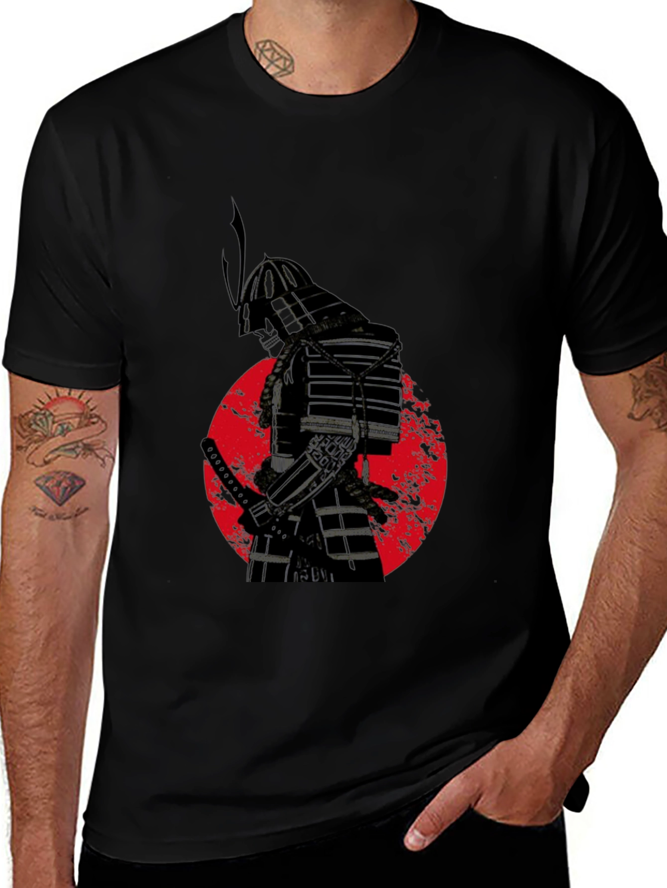 Variant 14 of Samurai Warrior Graphic Tee
