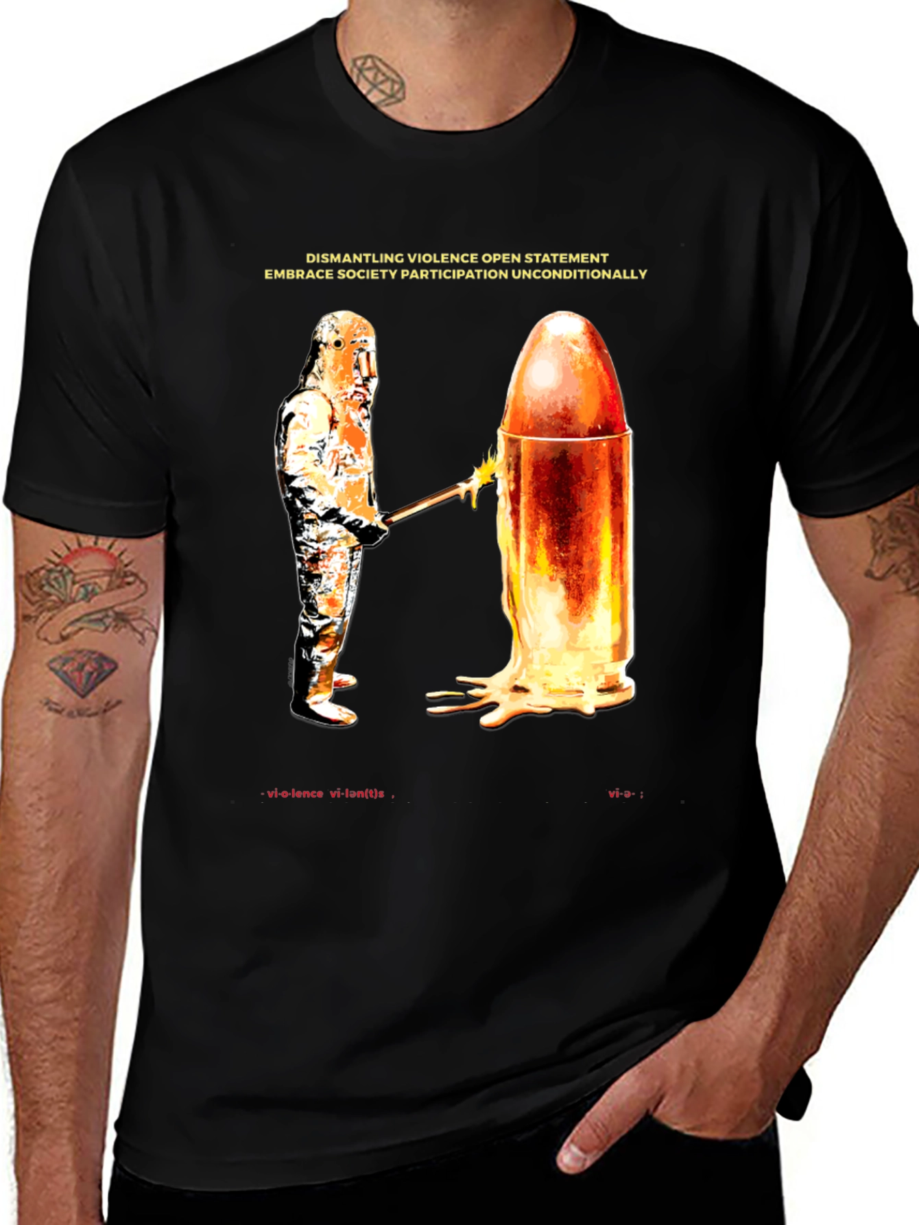 Variant 14 of Dismantling Violence Graphic Tee - Unisex