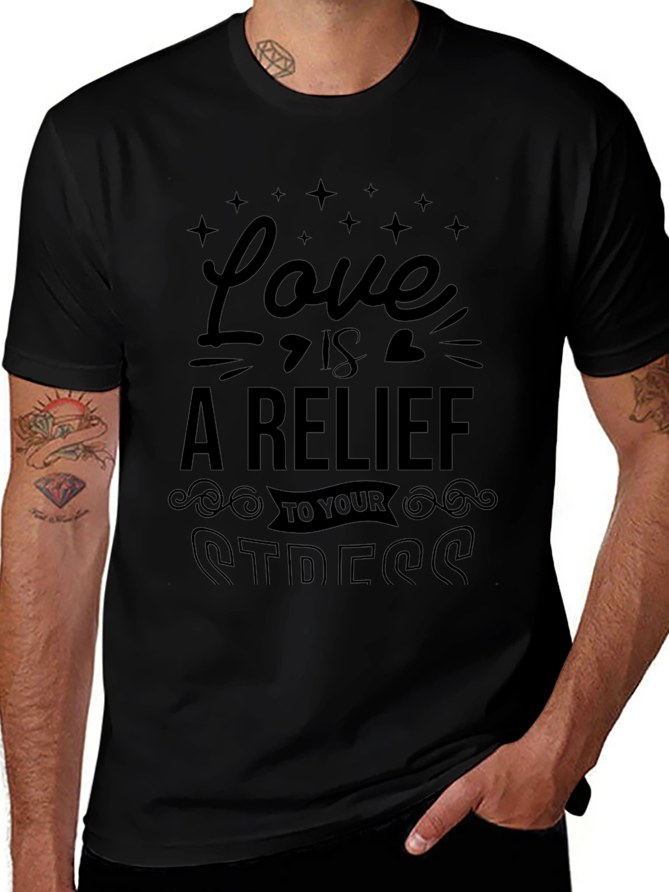 Love is Relief Stress T-Shirt, Graphic Tee