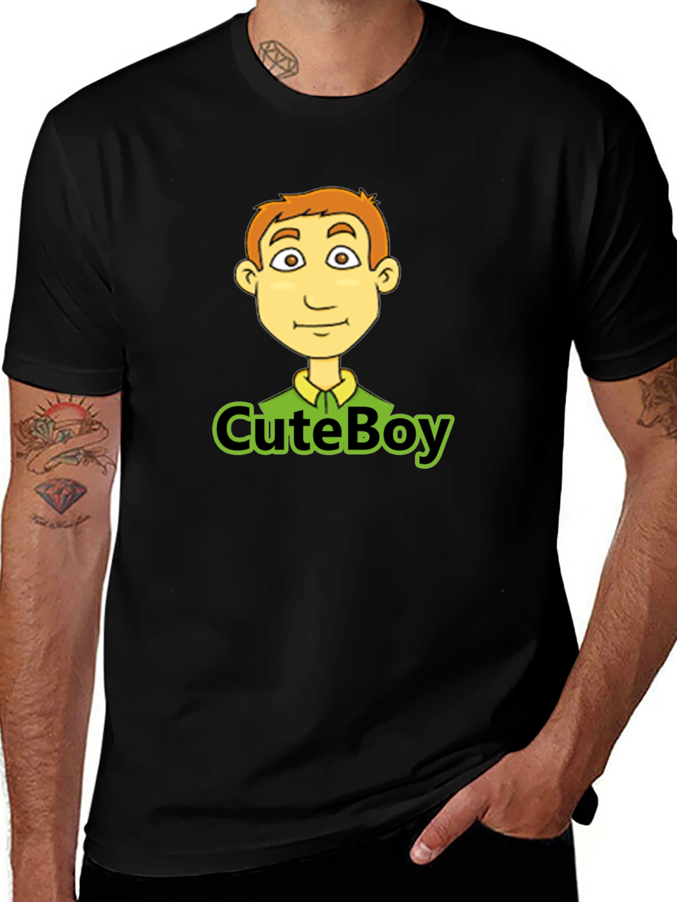 Variant 2 of Cute Boy Cartoon Graphic T-Shirt - Unisex Casual Tee
