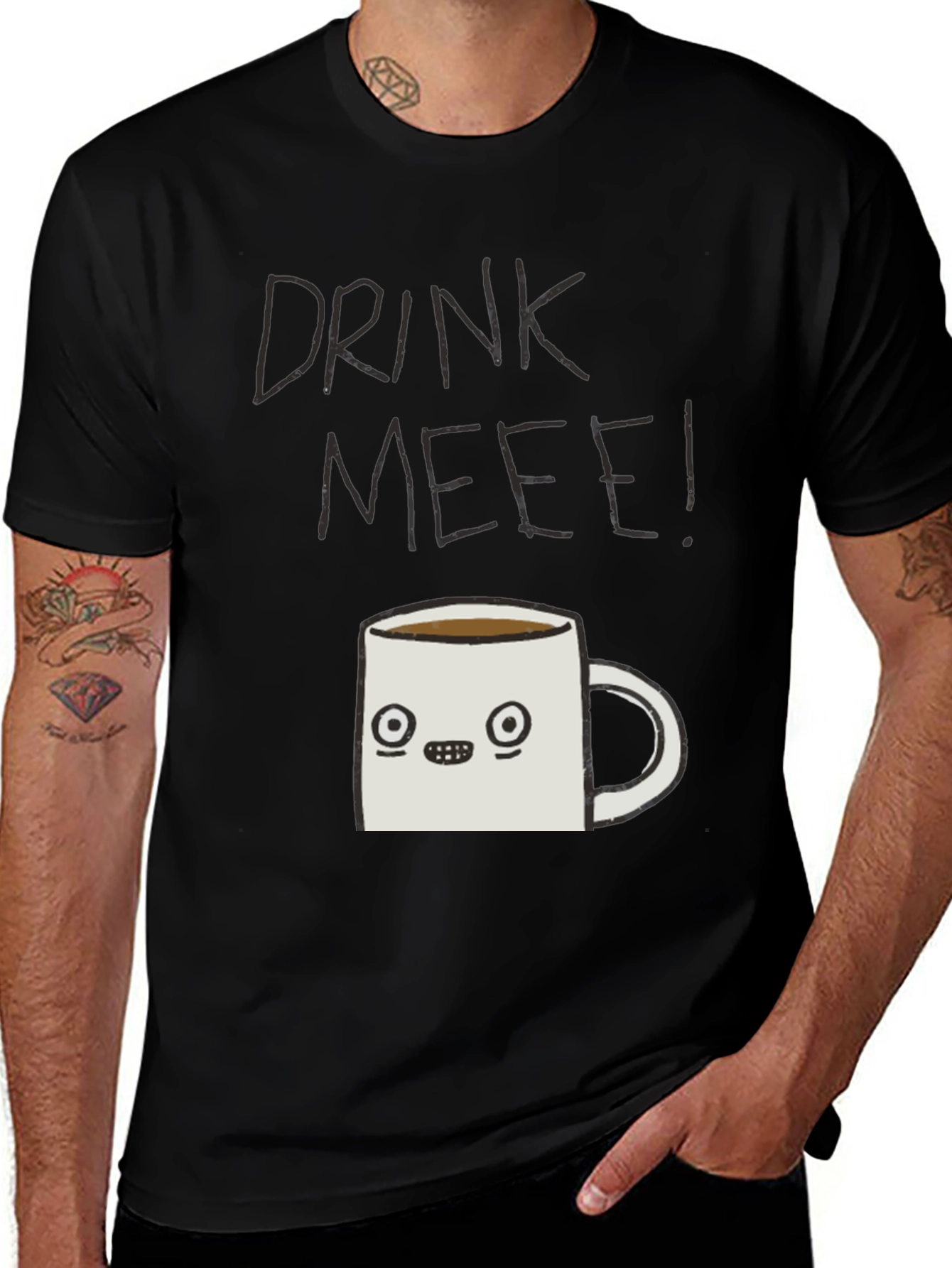 Variant 29 of Drink Meee! Graphic Tee - Coffee Lover Shirt