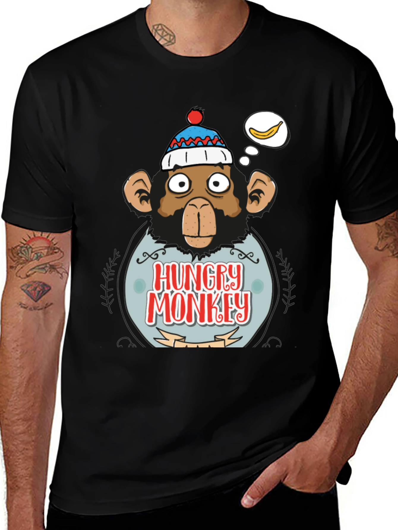 Variant 25 of Hungry Monkey Graphic T-Shirt
