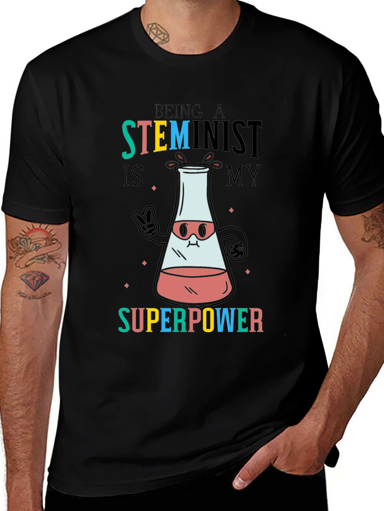STEMinist Superpower Graphic Tee