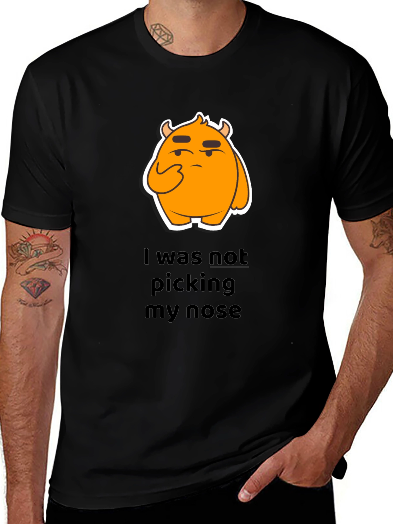 Variant 4 of Funny Graphic T-Shirt - I Was Not Picking My Nose