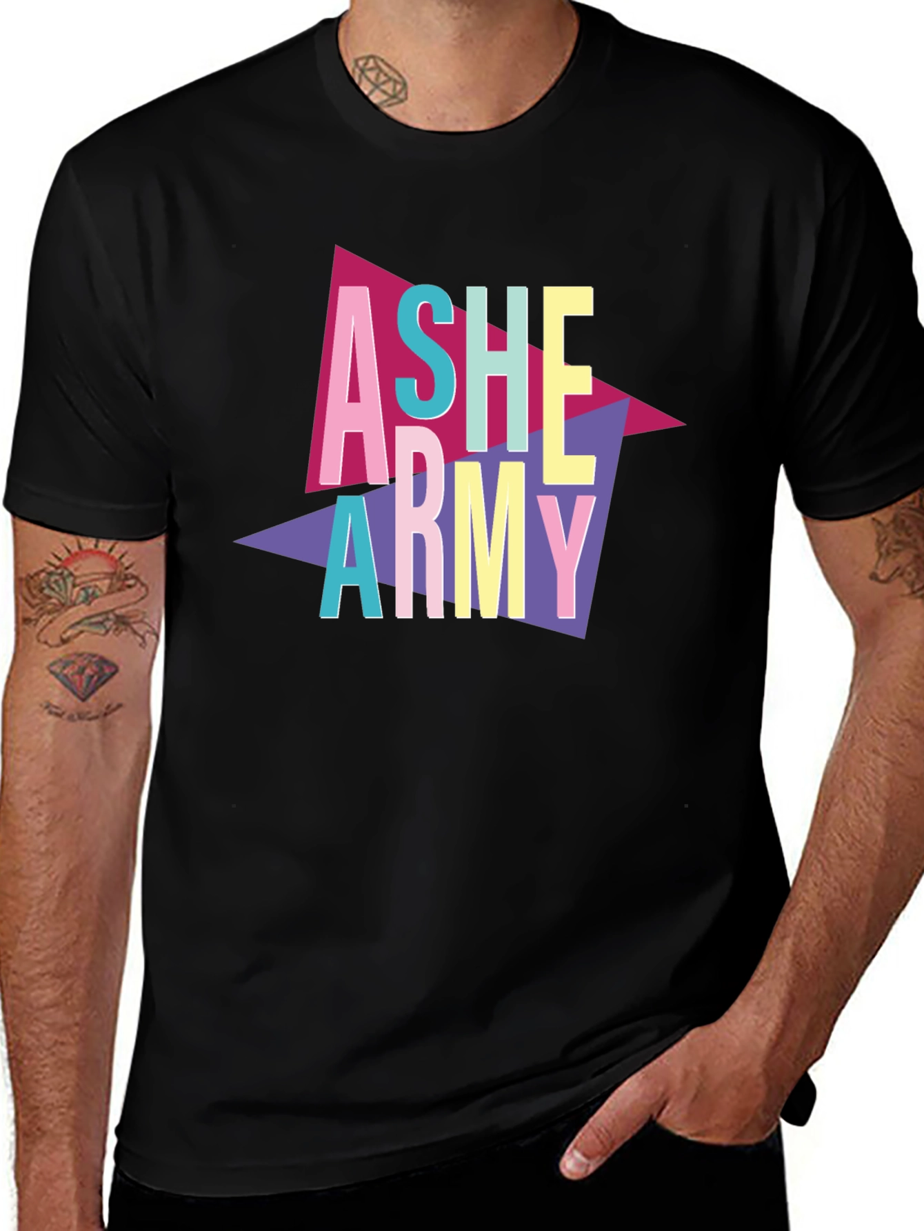Variant 15 of ASHE ARMY Retro Graphic Tee