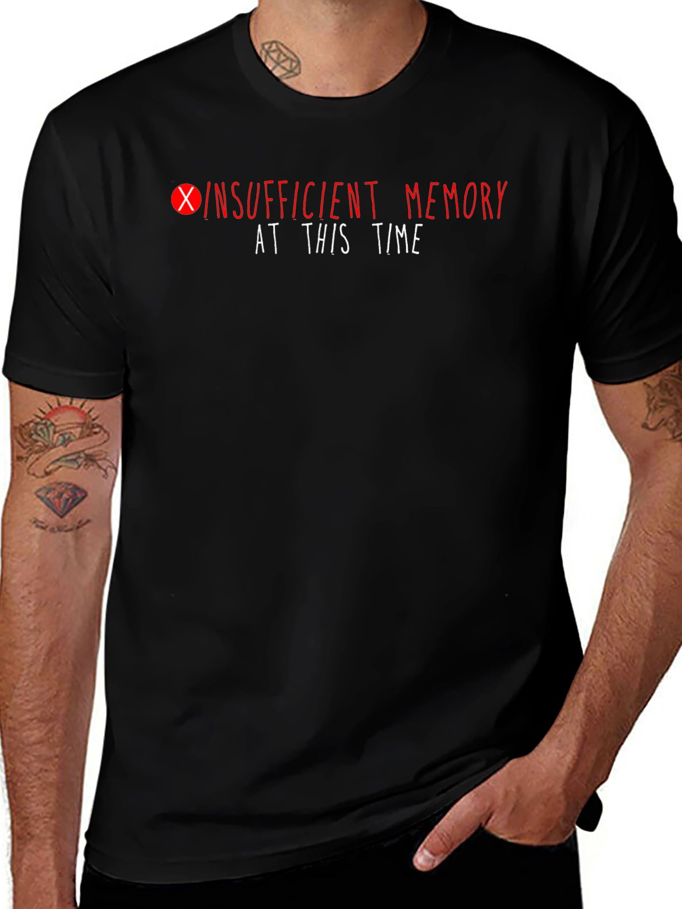 Variant 16 of Insufficient Memory Error Black T-Shirt