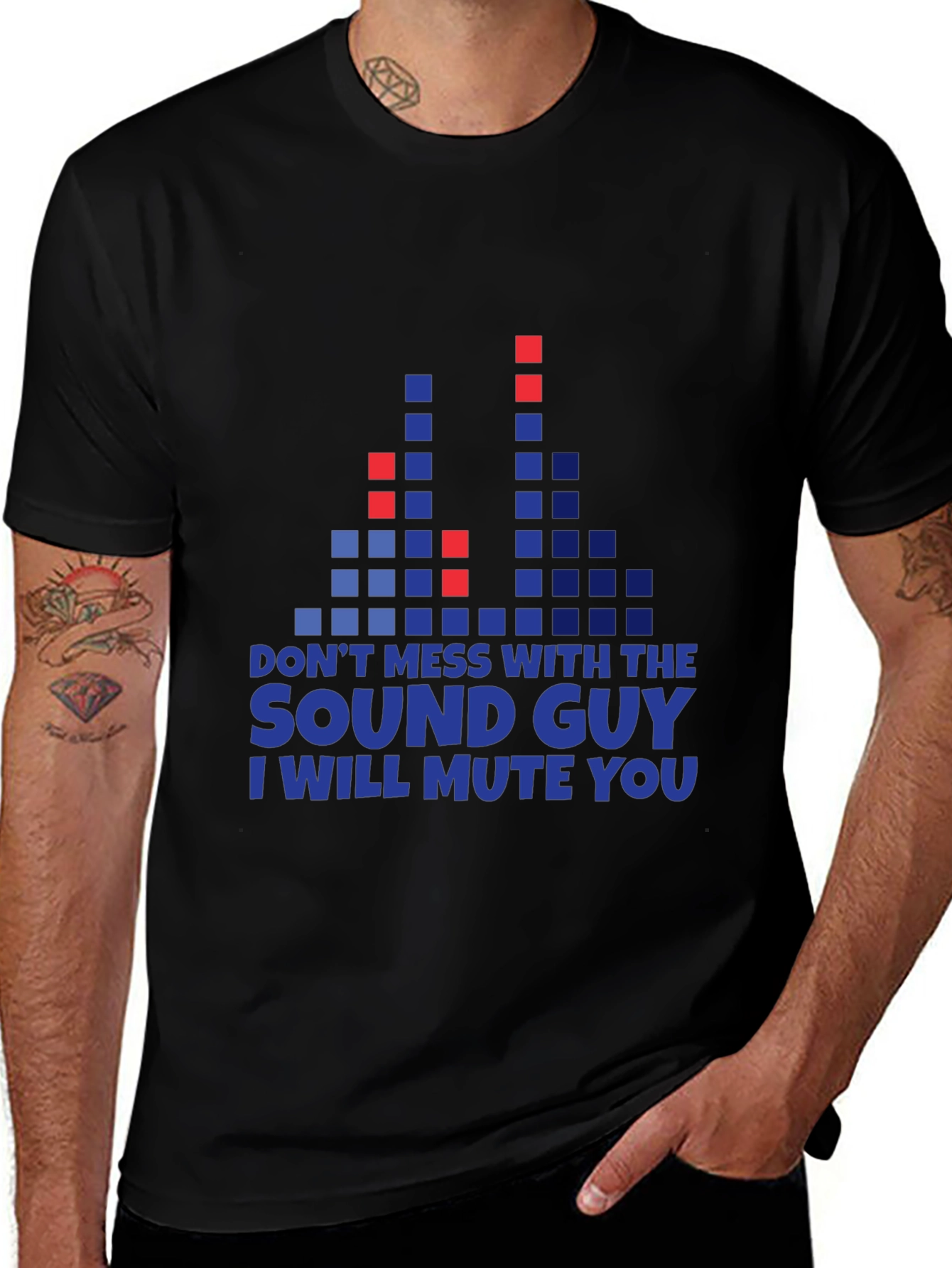 Variant 9 of Sound Guy Graphic Tee - I Will Mute You