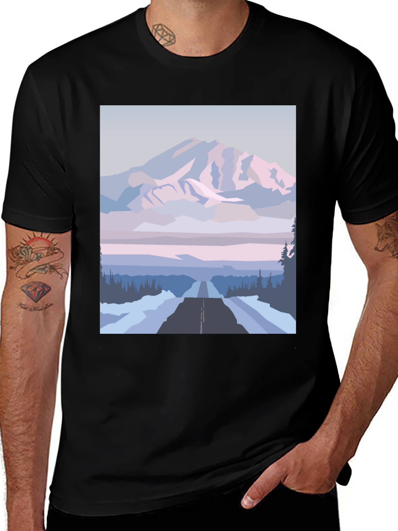 Variant 22 of Mountain Road Graphic Tee - Adventure Awaits!