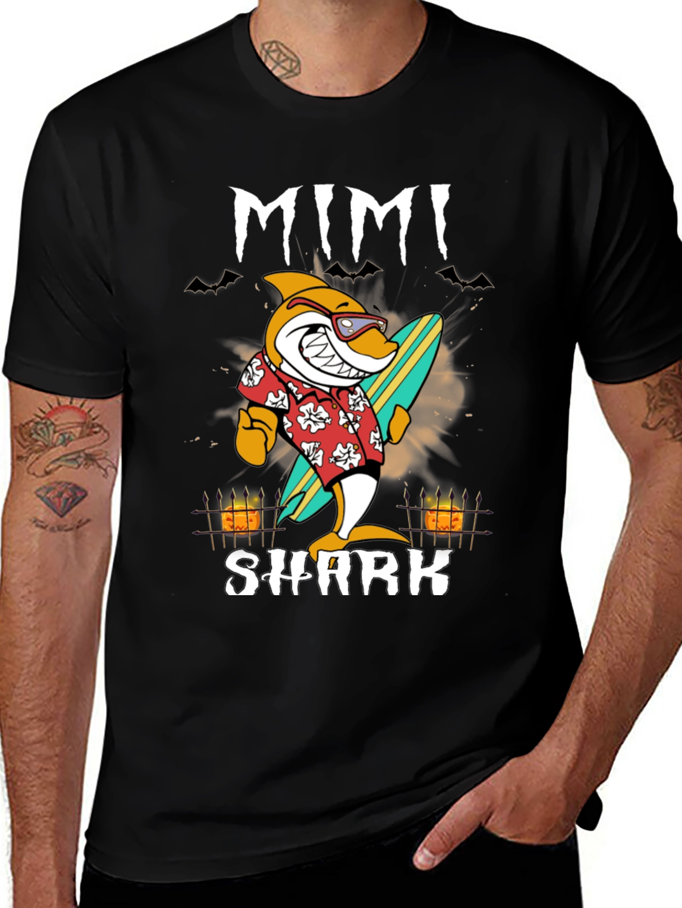Mimi Shark Halloween Graphic Tee