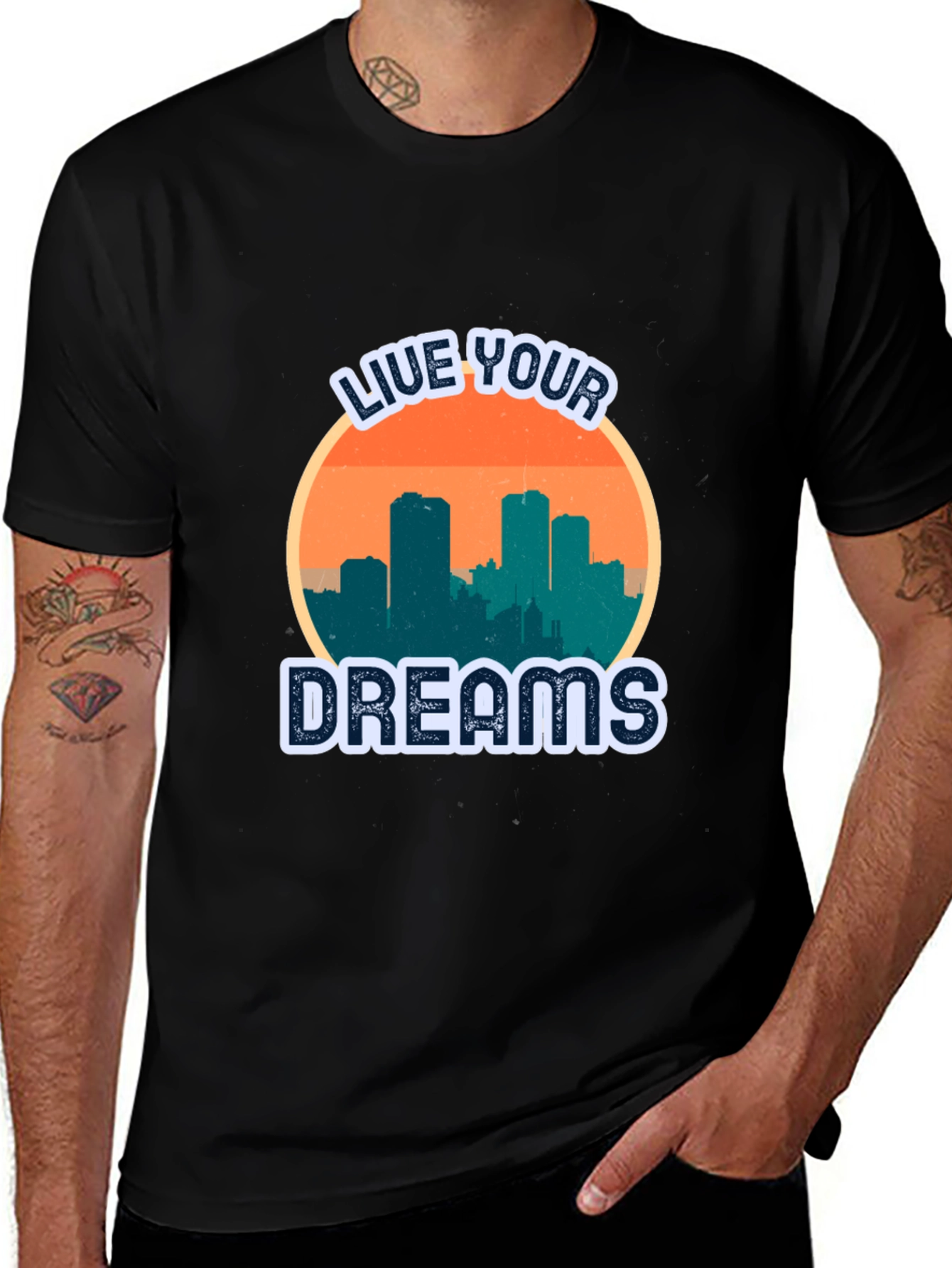 Variant 2 of Live Your Dreams Graphic T-Shirt