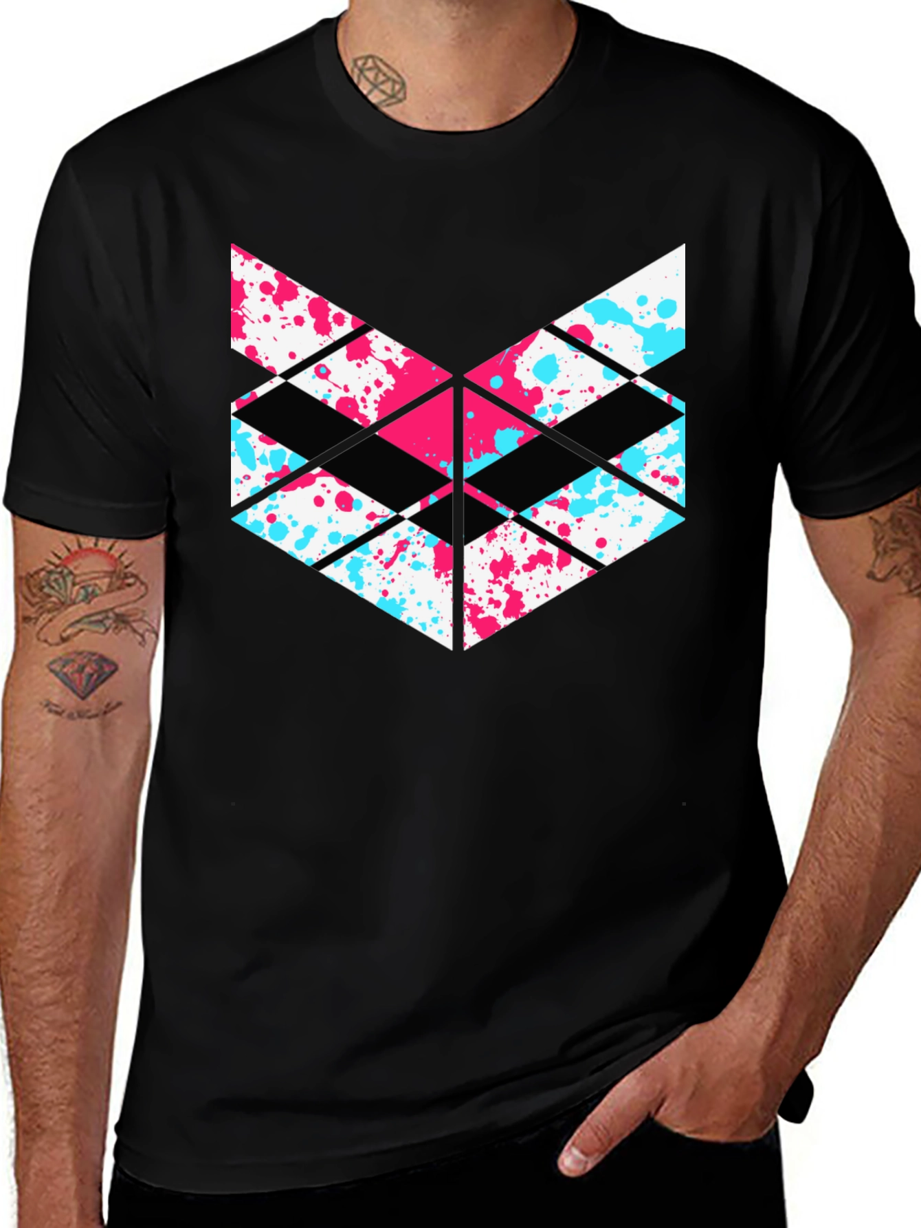 Variant 5 of Abstract Geometric T-Shirt - Modern Design Tee