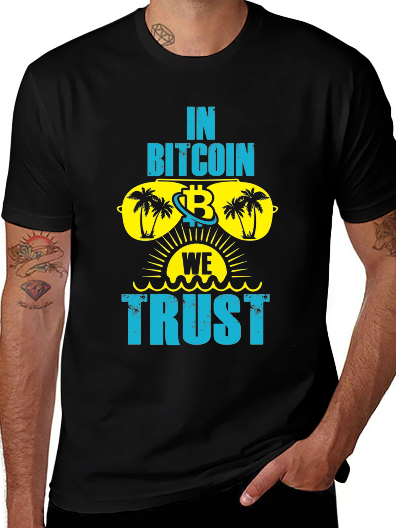 In Bitcoin We Trust T-Shirt - Cryptocurrency Tee