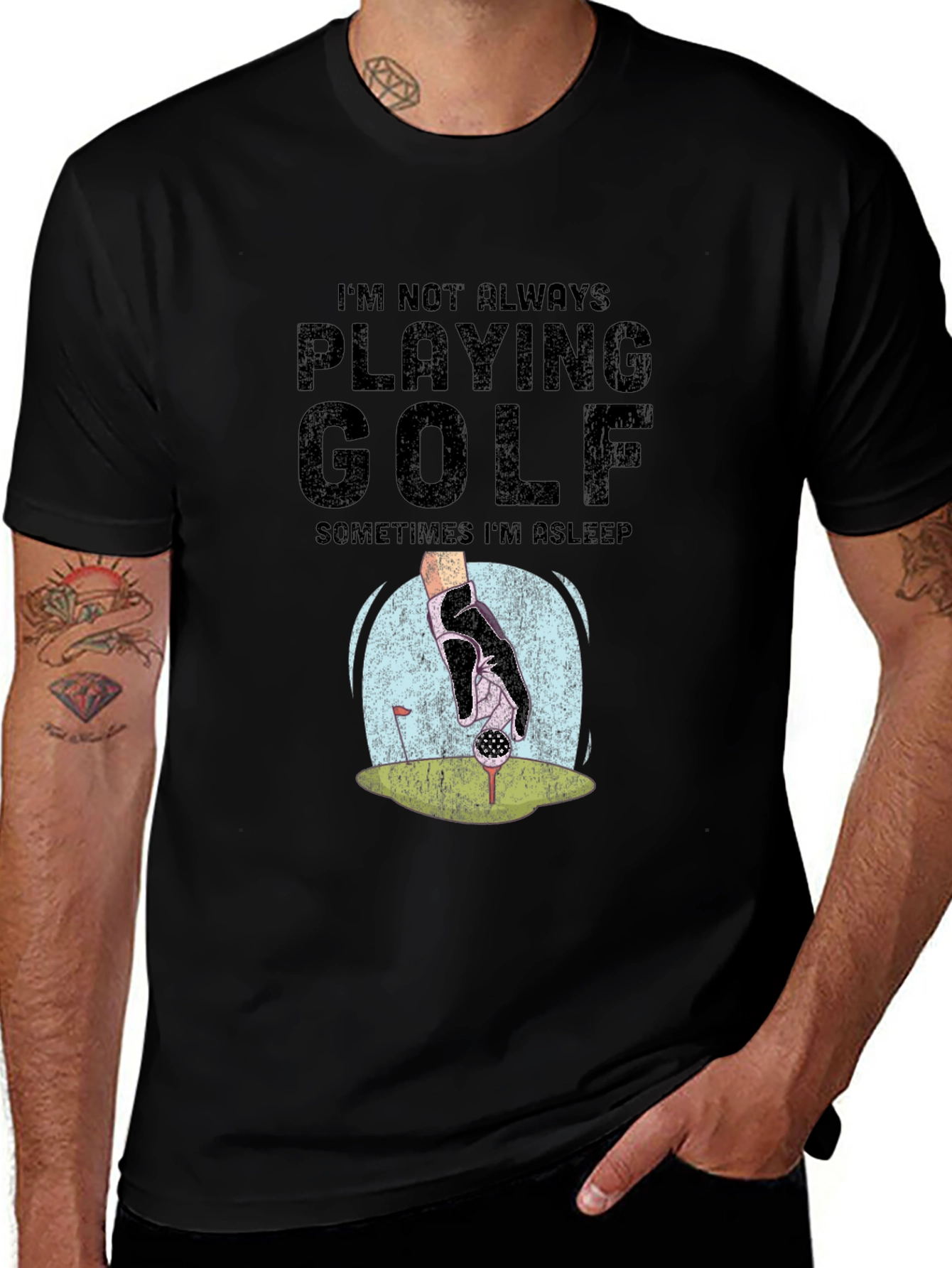 Variant 9 of Funny Golf T-Shirt - I'm Not Always Playing Golf