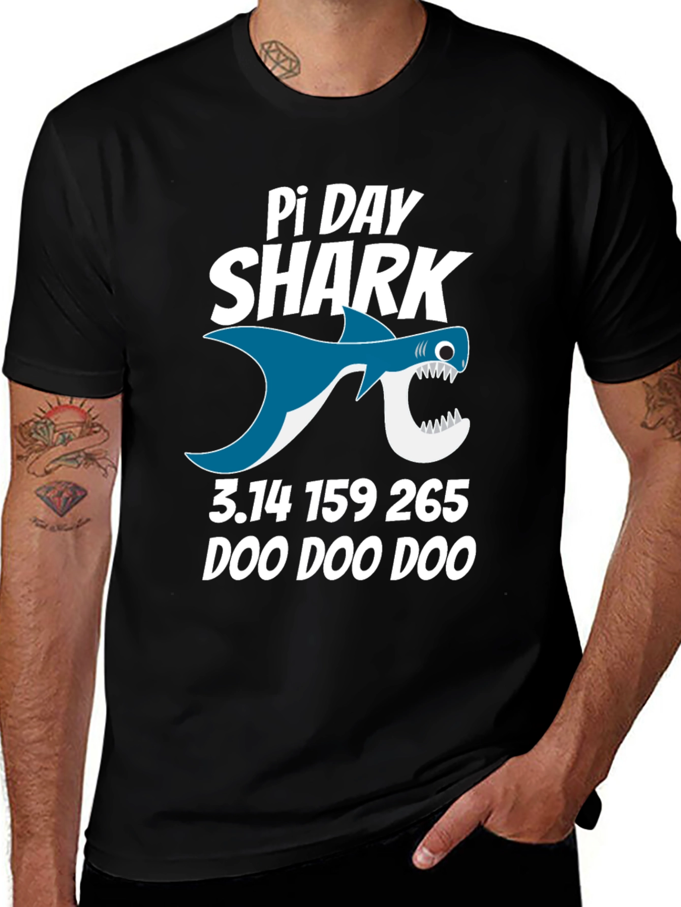 Pi Day Shark T-Shirt - Math Pun Tee