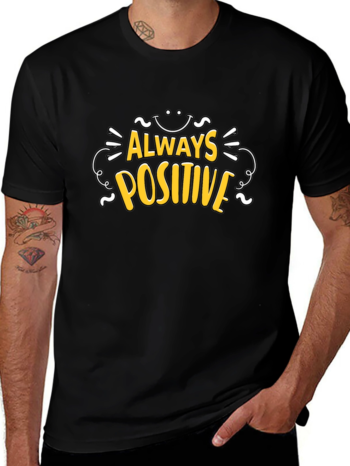 Variant 30 of Always Positive Black T-Shirt
