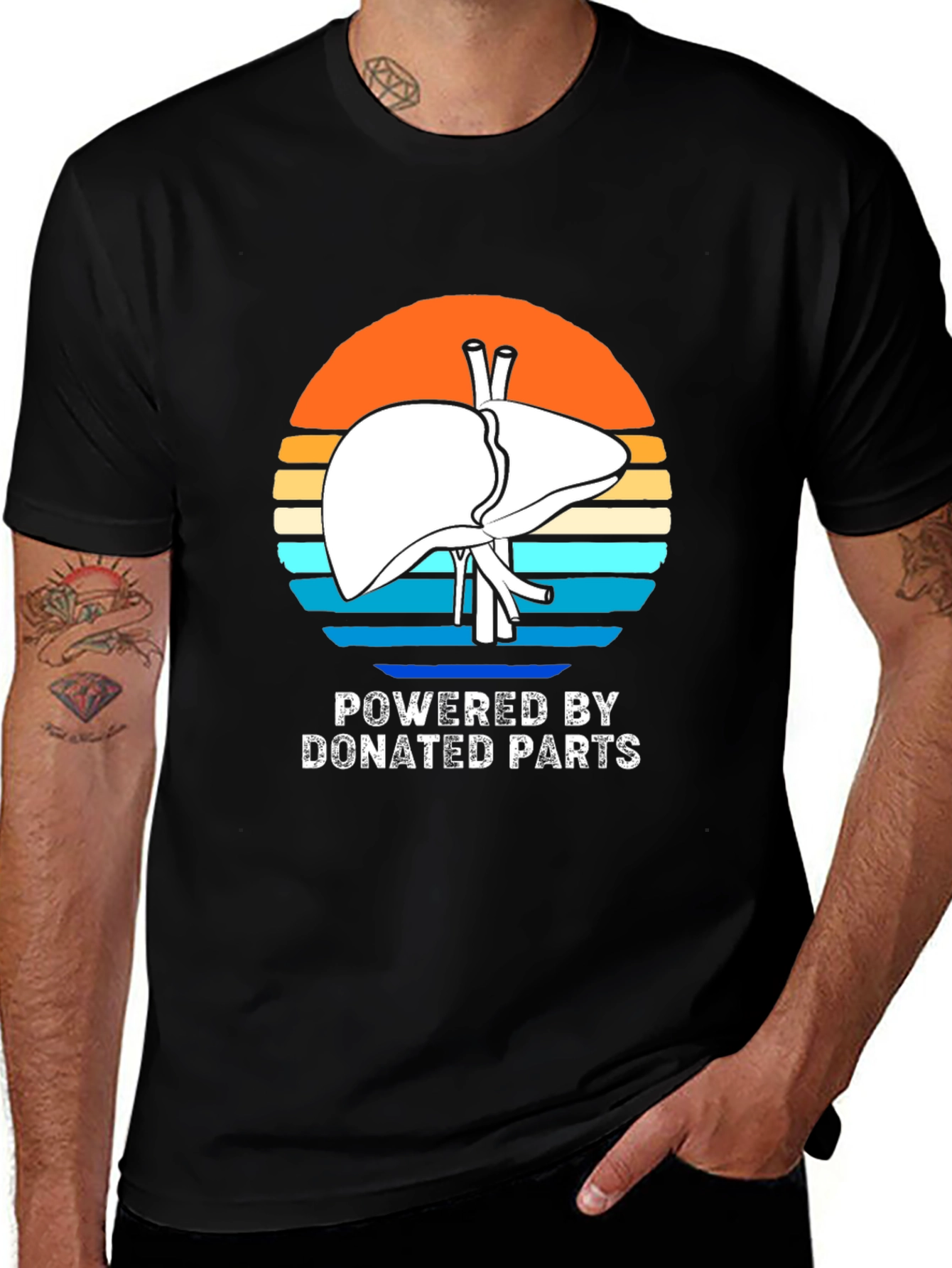 Variant 29 of Powered By Donated Parts T-Shirt