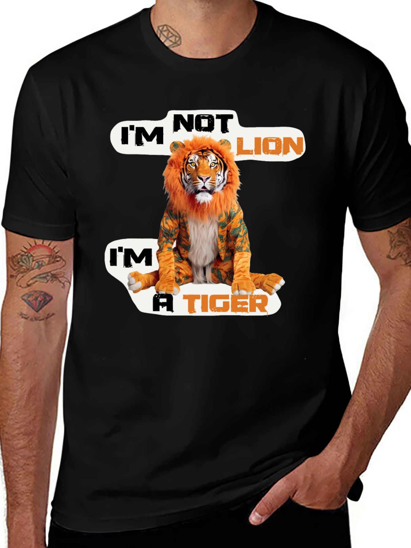 Variant 7 of I'm Not Lion, I'm A Tiger Graphic Tee