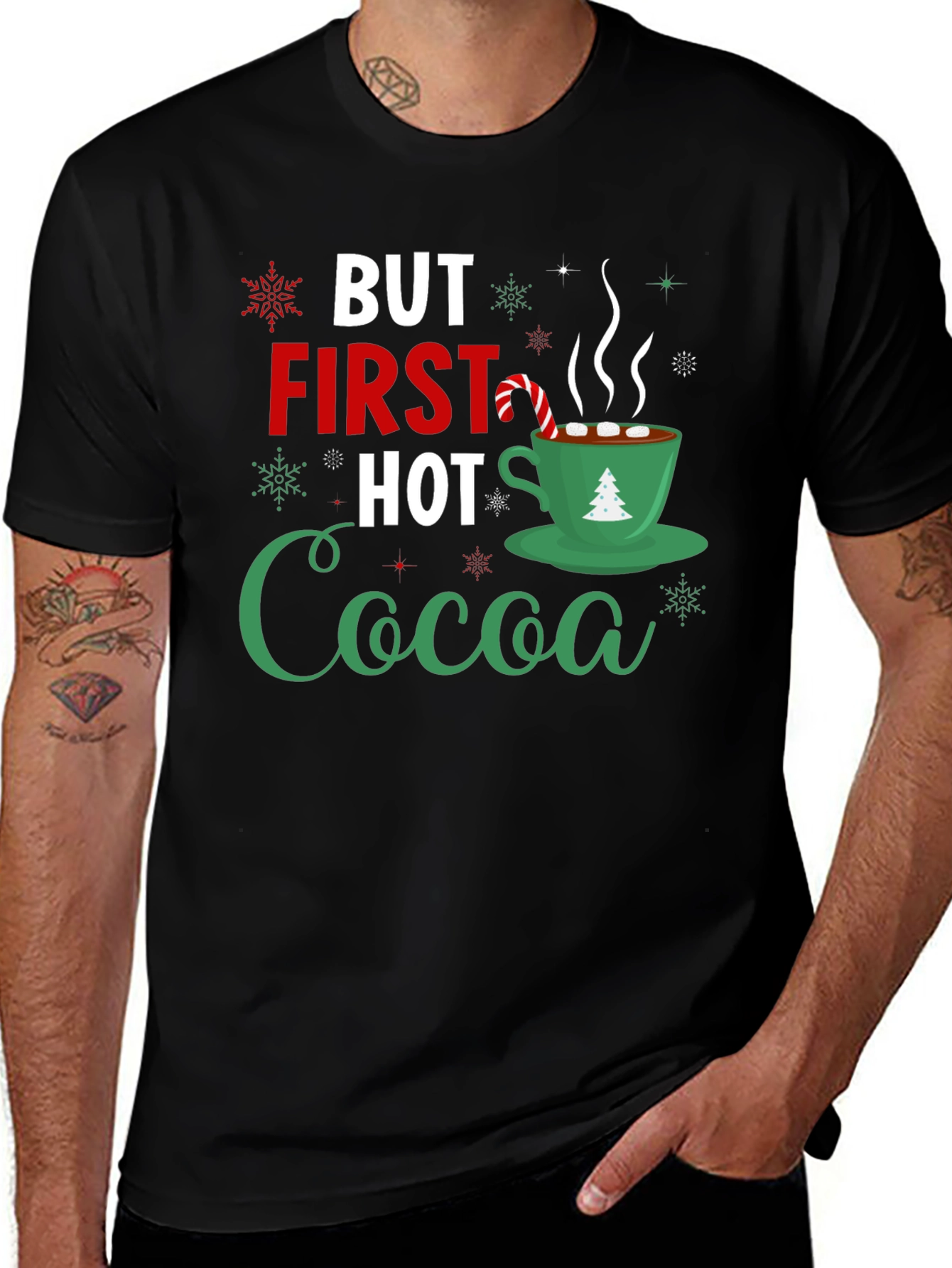 Variant 25 of But First Hot Cocoa Holiday T-Shirt