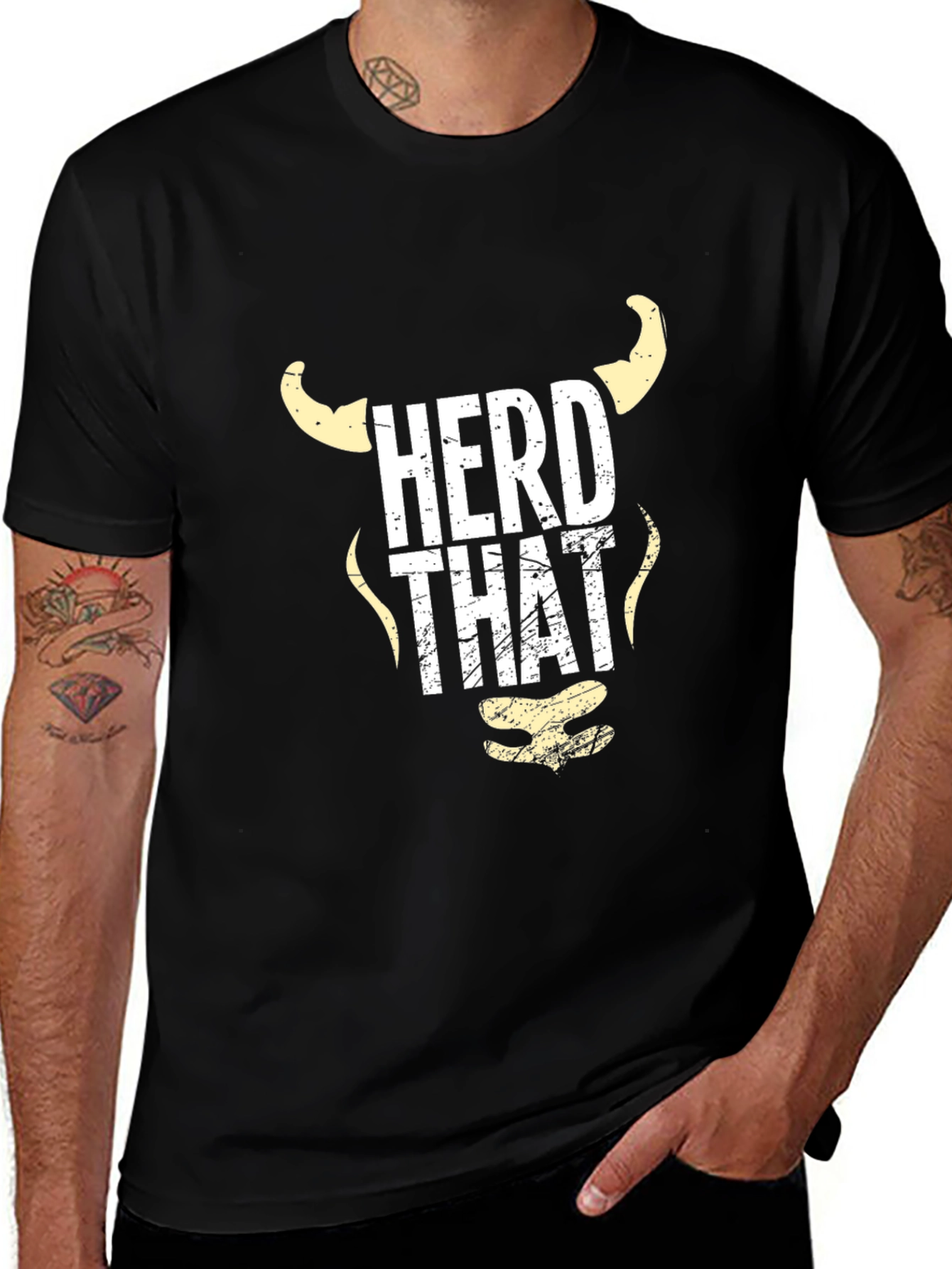 Variant 22 of Herd That Graphic Print Crew Neck T-Shirt