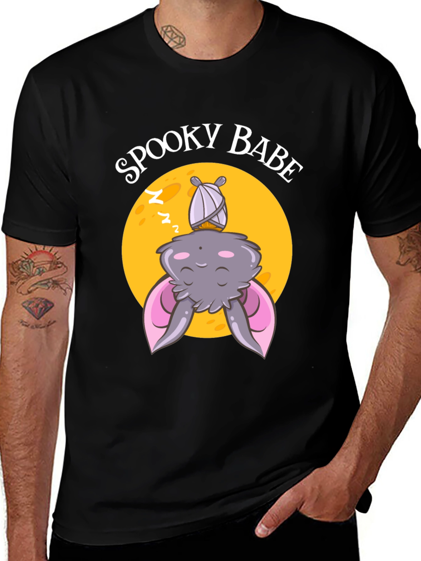 Variant 23 of Spooky Babe Bat Graphic Tee
